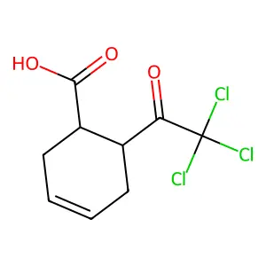 6-(Trichloroacetyl)cyclohex-3-ene-1-carboxylic acid structure
