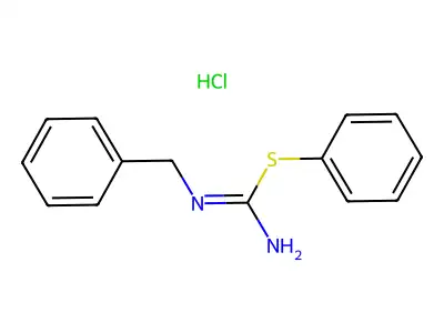 Pseudourea, 3-benzyl-2-phenyl-, hydrochloride structure