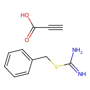 Pseudourea, 2-benzylthio-, propiolate structure