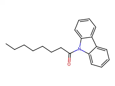 9H-Carbazole, 9-(1-oxooctyl)- structure