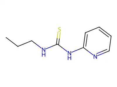N'-Propyl-N-pyridin-2-ylcarbamimidothioic acid structure