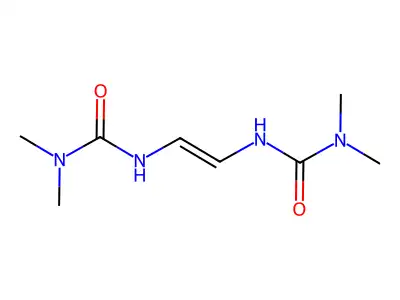 3-[2-(Dimethylcarbamoylamino)ethenyl]-1,1-dimethylurea structure