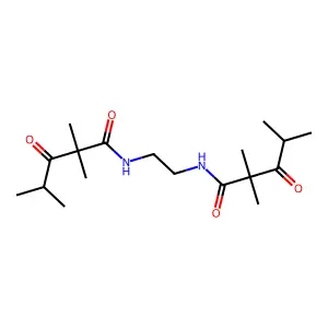 Valeramide, N,N'-ethylenebis(3-oxo-2,2,4-trimethyl- structure