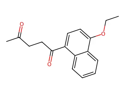 1'-Valeronaphthone, 4'-ethoxy-4-oxo- structure