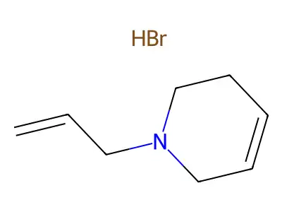 Pyridine, 1,2,5,6-tetrahydro-1-allyl-, hydrobromide structure