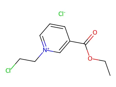 1-(2-Chloroethyl)-3-(ethoxycarbonyl)pyridin-1-ium chloride structure