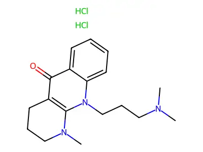 Pyrido(2,3-b)quinolin-5-one, 1,2,3,4,5,10-hexahydro-10-(3-dimethylaminopropyl)-1-methyl-, dihydrochloride structure