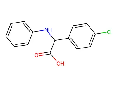 (4-Chloro-phenyl)-phenylamino-acetic acid structure