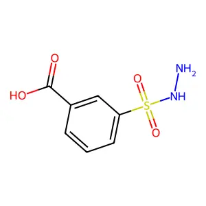 3-(Hydrazinosulphonyl)benzoic acid structure
