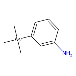 (3-Aminophenyl)trimethylarsonium structure