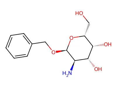 Benzyl 2-amino-2-deoxy-beta-D-glucopyranoside structure