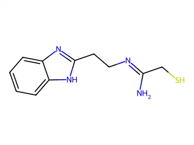 N-(2-(1H-Benzimidazol-2-yl)ethyl)-2-mercaptoethanimidamide structure