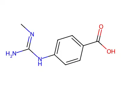 4-(3-Methylguanidino)benzoic acid structure