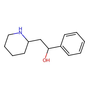 1-Phenyl-2-piperidin-2-ylethanol structure