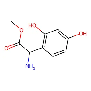 Methyl 2-amino-2-(2,4-dihydroxyphenyl)acetate structure