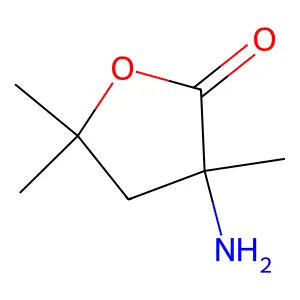 3-Amino-3,5,5-trimethyloxolan-2-one structure