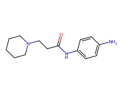 N-(4-aminophenyl)-3-(piperidin-1-yl)propanamide structure
