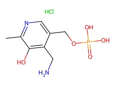 Pyridoxamine phosphate HCl structure