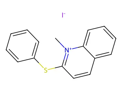 1-Methyl-2-(phenylsulfanyl)quinolin-1-ium iodide structure
