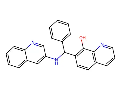 8-Quinolinol, 7-(3-quinolylaminobenzyl)- structure