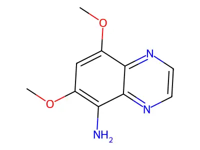 Quinoxaline-5-amine, 6,8-dimethoxy- structure
