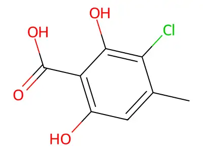 gamma-Resorcylic acid, 3-chloro-4-methyl- structure