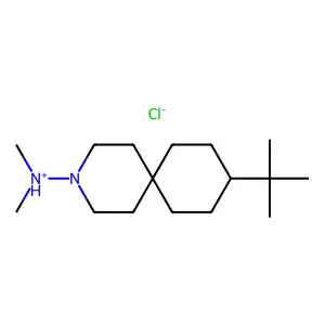 3-Azaspiro(5.5)undecane, 9-tert-butyl-3-(dimethylamino) monohydrochloride structure