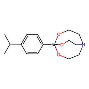 5-Aza-2,8,9-trioxa-1-silabicyclo(3.3.3)undecane, 1-(p-isopropylphenyl)- structure