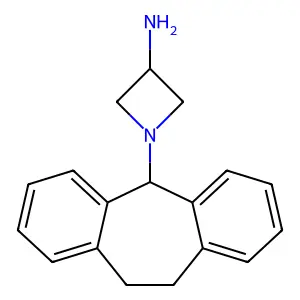 AZETIDINE, 3-AMINO-1-(10,11-DIHYDRO-5H-DIBENZ(a,d)CYCLOHEPTEN-5-YL)- structure