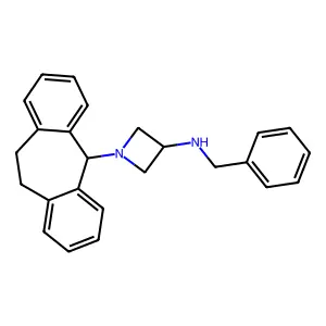 AZETIDINE, 3-BENZYLAMINO-1-(10,11-DIHYDRO-5H-DIBENZO(a,d)CYCLOHEPTEN-5-YL)- structure