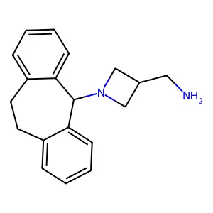 Azetidine, 1-(10,11-dihydro-5H-dibenzo(a,d)cyclohepten-5-yl)-3-aminomethyl- structure