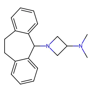 Azetidine, 1-(10,11-dihydro-5H-dibenzo(a,d)cyclohepten-5-yl)-3-(dimethylamino)- structure