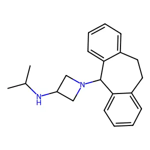 Azetidine, 1-(10,11-dihydro-5H-dibenzo(a,d)cyclohepten-5-yl)-3-(2-propylamino)- structure