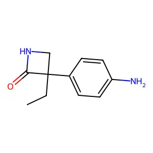 2-Azetidinone, 3-(p-aminophenyl)-3-ethyl- structure