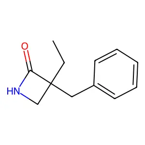 3-Benzyl-3-ethyl-3,4-dihydroazet-2-ol structure