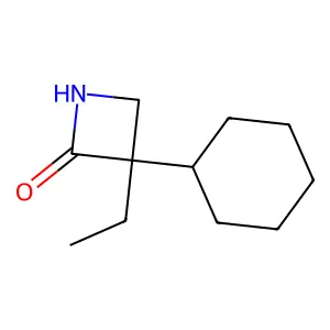 2-Azetidinone, 3-cyclohexyl-3-ethyl- structure
