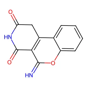 2H-(1)Benzopyrano(3,4-c)pyridine-2,4(3H)-dione, 1,5-dihydro-5-imino- structure