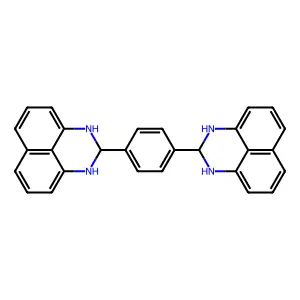 2-[4-(2,3-dihydro-1H-perimidin-2-yl)phenyl]-2,3-dihydro-1H-perimidine structure