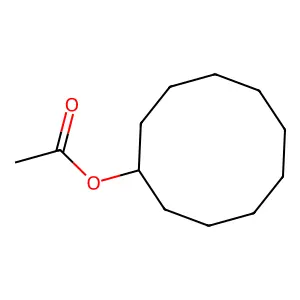 Cyclodecyl acetate structure
