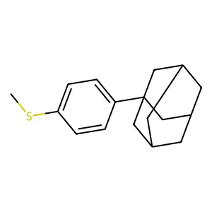 (4-((3r,5r,7r)-Adamantan-1-yl)phenyl)(methyl)sulfane structure