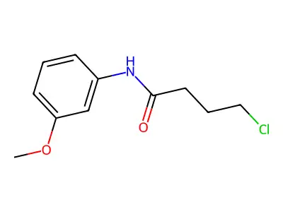 4-chloro-N-(3-methoxyphenyl)butanamide structure
