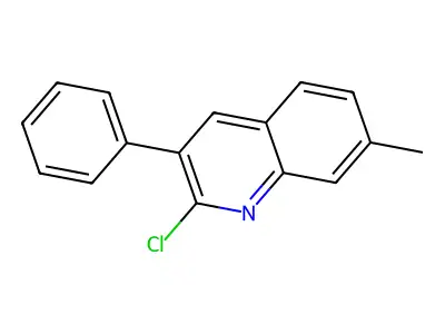 2-Chloro-7-methyl-3-phenylquinoline structure