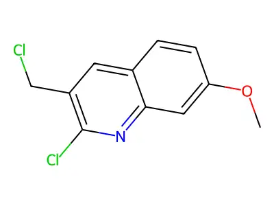 2-Chloro-3-(chloromethyl)-7-methoxyquinoline structure