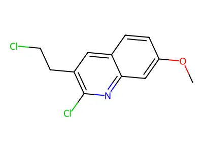 2-Chloro-3-(2-chloroethyl)-7-methoxyquinoline structure