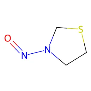 3-Nitrosothiazolidine structure