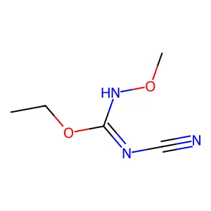 N-氰基-1-乙氧基-N-甲氧基甲脒 structure