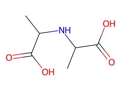 N-(1-Carboxyethyl)-L-alanine structure