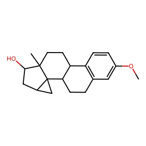 17-Hydroxy-3-methoxy-14,15-methylen-estra-1,3,5(a)-trien structure