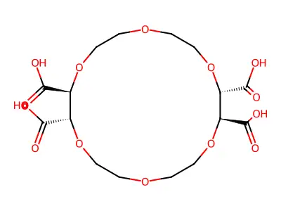 1,4,7,10,13,16-Hexaoxacyclooctadecane-2,3,11,12-tetracarboxylic acid structure
