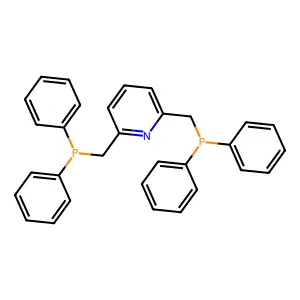Pyridine, 2,6-bis((diphenylphosphino)methyl)- structure
